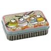 Emma Ball Woolly Puffins Hinged Small Rectangular Tin