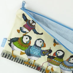 Emma Ball Woolly Puffins Long Project Bag