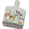 Emma Ball Woolly Puffins Mini Chopping Board