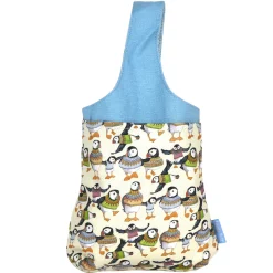 Emma Ball Woolly Puffins Small Wrist Bag