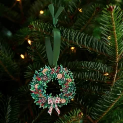Lottie Murphy Wreath Wooden Christmas Decoration