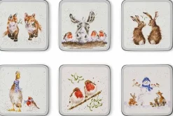 Wrendale Designs Set of 6 Winter Coasters
