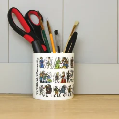 Picturemaps Writers & Characters Bone China Pen Pot