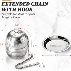 Tea & Biscuits Yaossi Loose Leaf Stainless Steel Tea Infuser Ball