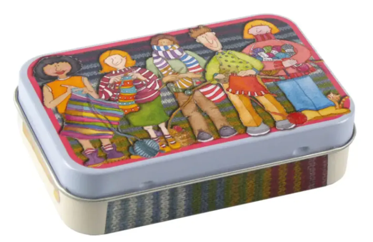 Emma Ball Yarn Club Hinged Small Rectangular Tin