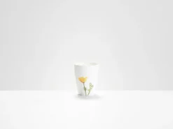Helen Beard Yellow Poppy Beaker