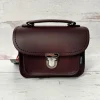 Zatchels Handmade Leather Luna Marsala Red Small Handbag