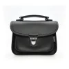 Zatchels Handmade Leather Luna Black Small Handbag