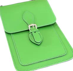 Zatchels Handmade Leather Phone Pouch - Classic Green