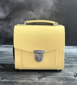 Zatchels Handmade Leather Sugarcube Plus - Primrose Yellow