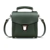 Zatchels Handmade Leather Sugarcube Plus Handbag - Ivy Green
