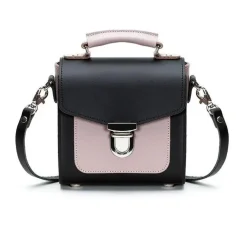 Zatchels Handmade Leather Sugarcube Rose Truffle Small Handbag