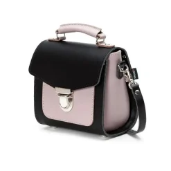 Zatchels Handmade Leather Sugarcube Rose Truffle Small Handbag