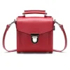 Zatchels Handmade Leather Sugarcube Red Small Handbag