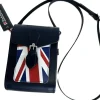 Zatchels Handmade Leather Union Jack Festival Bag - Navy